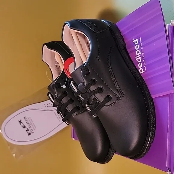 Pediped STORM black lace-up shoes