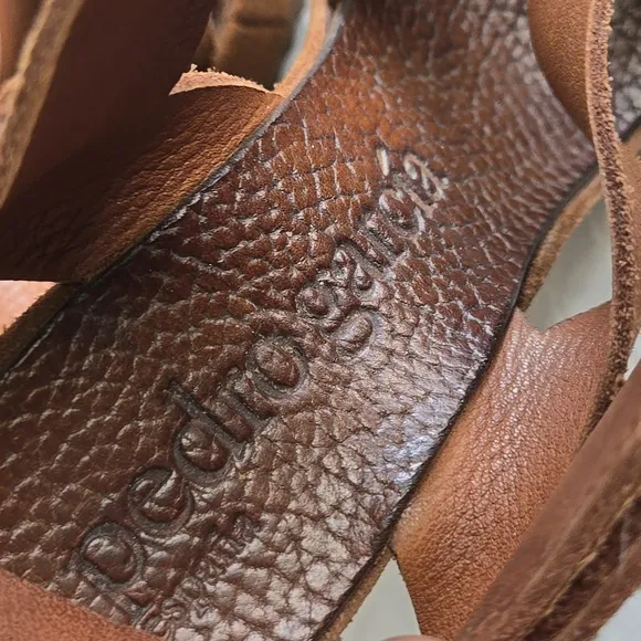 Pedro Garcia Brown Suede Wedges Boho Bohemian Western Summer Shoes