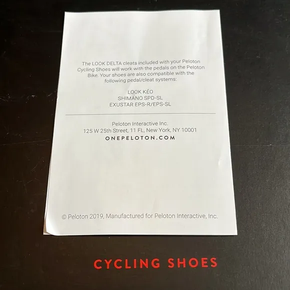 Peloton Unisex Cycling Shoes (Size: 42)