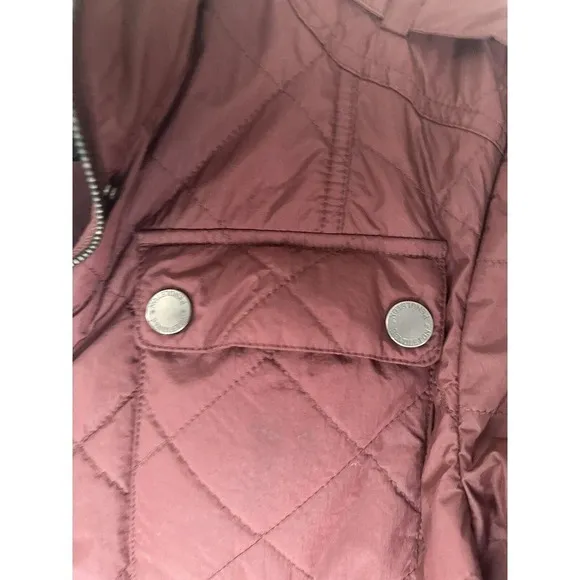 Pendleton Burgundy Quilted Jacket SZ Small WOMENS FANTASTIC Condition