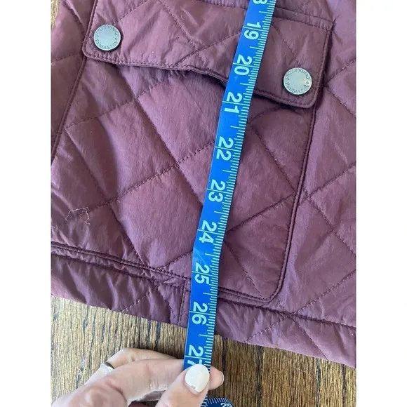 Pendleton Burgundy Quilted Jacket SZ Small WOMENS FANTASTIC Condition