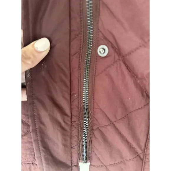 Pendleton Burgundy Quilted Jacket SZ Small WOMENS FANTASTIC Condition