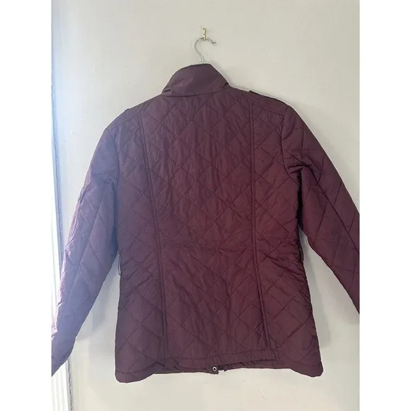 Pendleton Burgundy Quilted Jacket SZ Small WOMENS FANTASTIC Condition