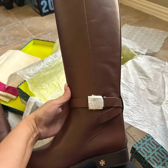 Perfect Brown Knee Boots - Calf Leather