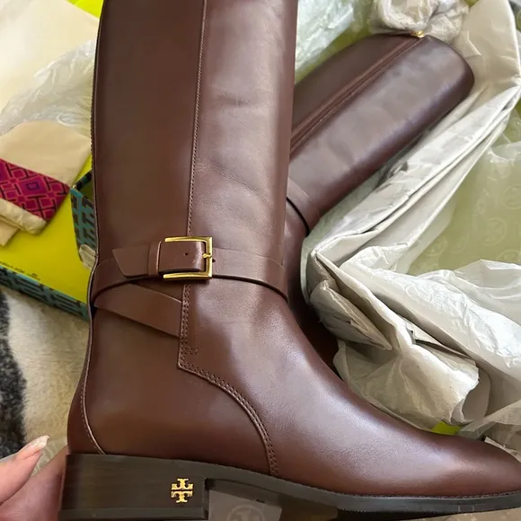 Perfect Brown Knee Boots - Calf Leather