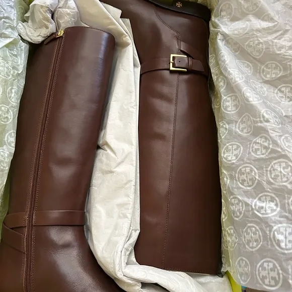 Perfect Brown Knee Boots - Calf Leather