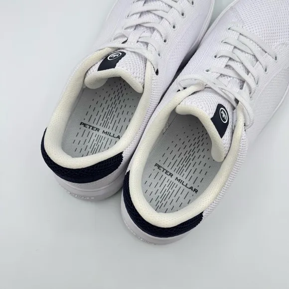 Peter Millar Drift Hybrid Course White Golf Shoes Sneakers Men’s Size 8.5