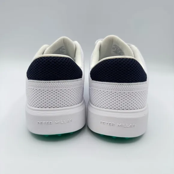 Peter Millar Drift Hybrid Course White Golf Shoes Sneakers Men’s Size 8.5
