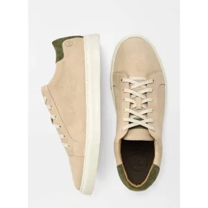 Peter Millar Men’s Crown Suede Sneaker Beige/Stone Lace Up Casual Shoes Size 8