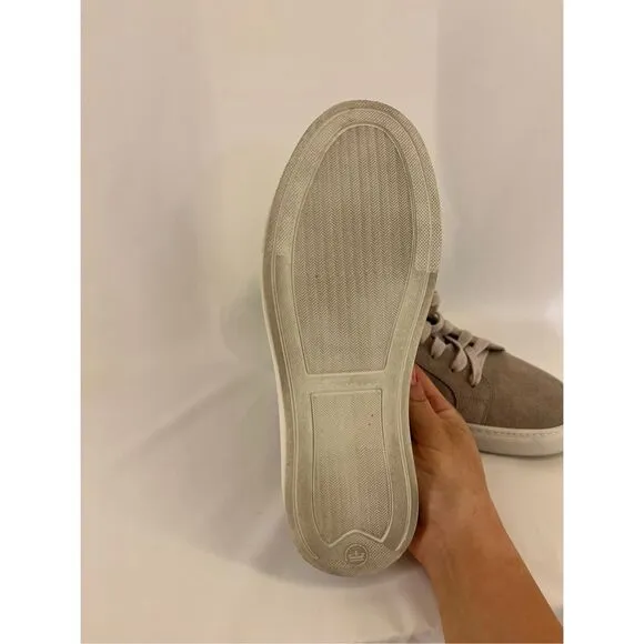 Peter Millar Men’s Crown Suede Sneaker Beige/Stone Lace Up Casual Shoes Size 8