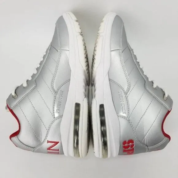 Philipp Plein Sport Equipment 1978 Malone Silver Hi-Top Sneakers Size 8.5