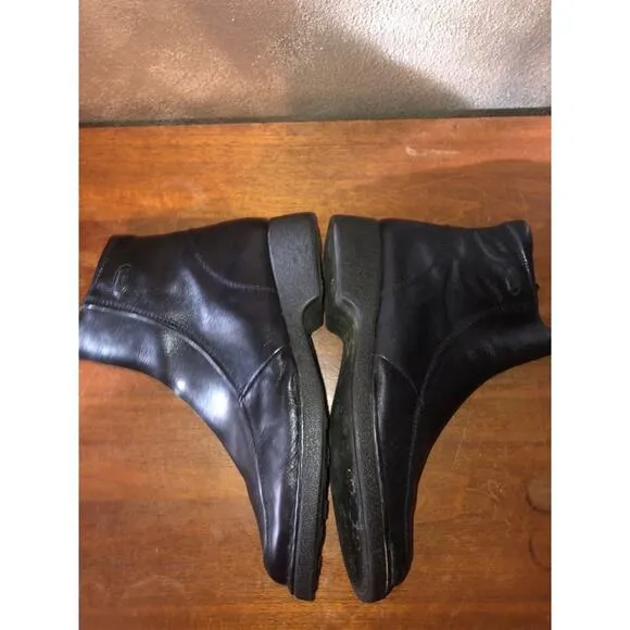 Pikolinos Black Leather Uptown Goth Witch Means Ankle Shoes / Boots 7 / 40