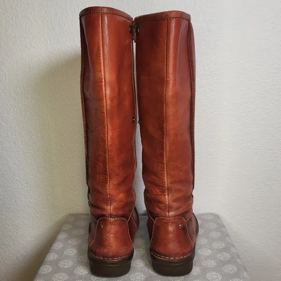Pikolinos Women’s Arcilla Tall Shaft Roll Top Leather Boots size 5.5 (36 EU)