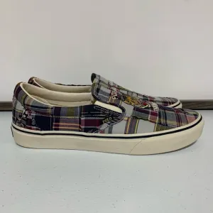 Polo by Ralph Lauren Keaton Slip-On Tiger Plaid Sneaker Shoes-Size 11 NWOT