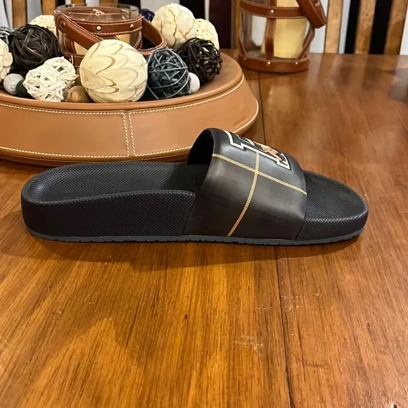 Polo Ralph Lauren Cayson Tartan Tiger slides sandals shoes new Mens size 7