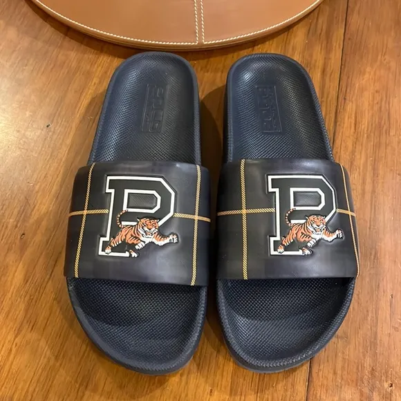 Polo Ralph Lauren Cayson Tartan Tiger slides sandals shoes new Mens size 7