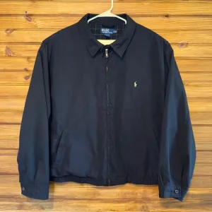 Polo Ralph Lauren Harrington Bomber Jacket Mens Size 4XB Full Zip Black Lined