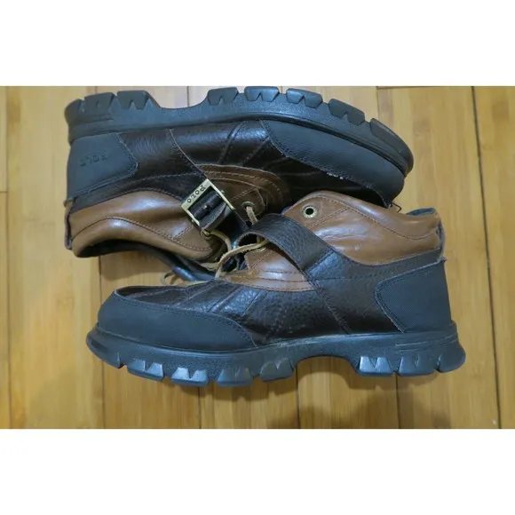 Polo Ralph Lauren Men's Dover Boots 812086907 Duck Brown Leather Ankle Sz 9.5 D