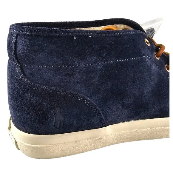 Polo Ralph Lauren Shoes Men's Size 13 Chukka Boots Blue Suede Keaton  NWOT