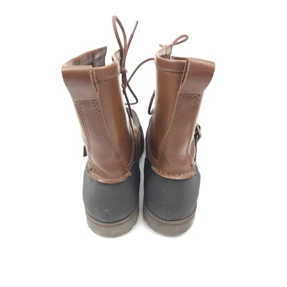 Polo Ralph Lauren Weybrook Mens Size 11.5 D Boots Brown Leather Lace Up 11431