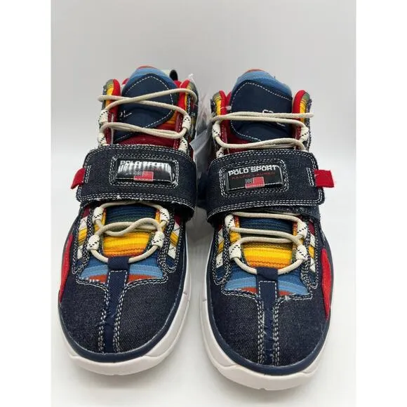 Polo Sport Ralph Lauren High-Top Sneakers PS 100-SK-HTL Men Size 9.5🛒