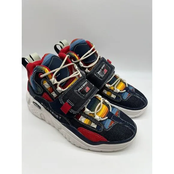 Polo Sport Ralph Lauren High-Top Sneakers PS 100-SK-HTL Men Size 9.5🛒