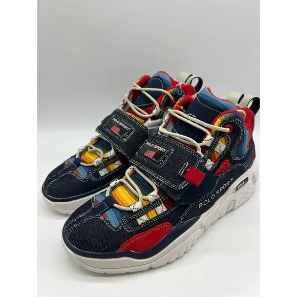 Polo Sport Ralph Lauren High-Top Sneakers PS 100-SK-HTL Men Size 9.5🛒