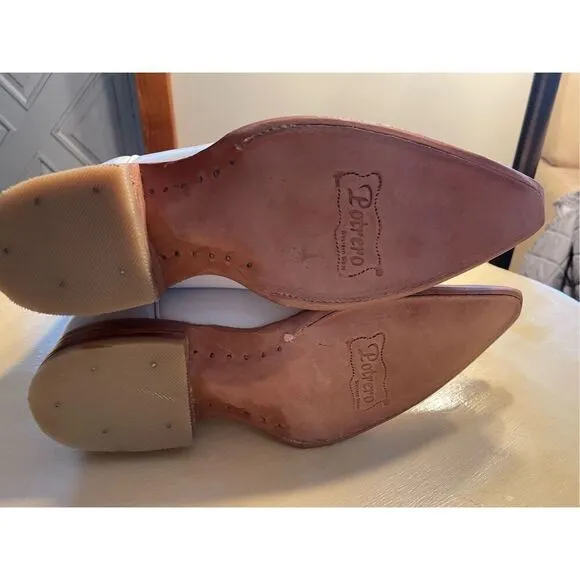 Potrero White Western Boots