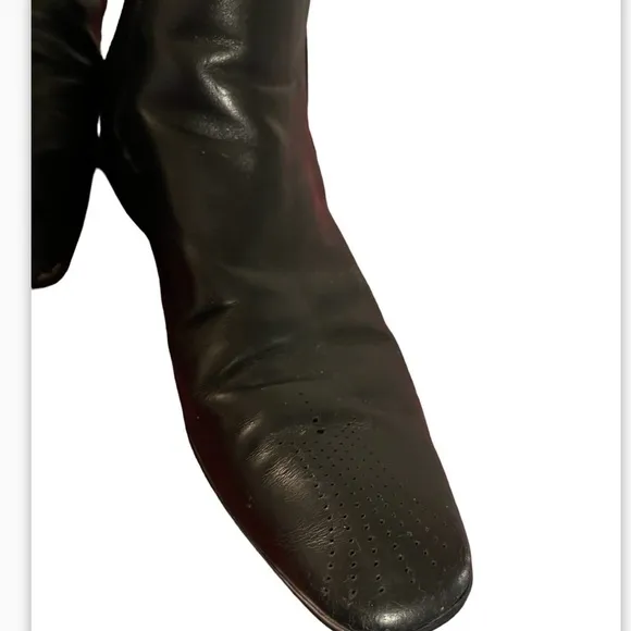 Prada Black Leather Chelsea Boots Size 9 Men Boots