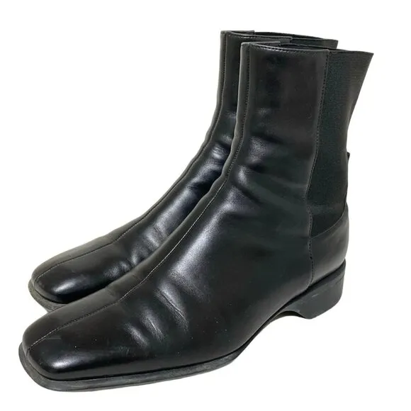 PRADA - Black Leather Women's Boots 118-050325