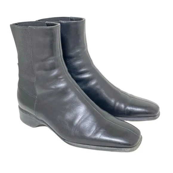 PRADA - Black Leather Women's Boots 118-050325