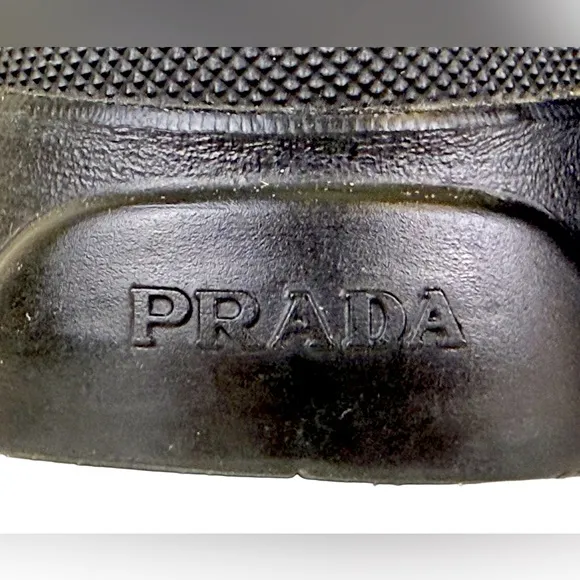 PRADA SNEAKER-STYLE BOOTS IN BLACK