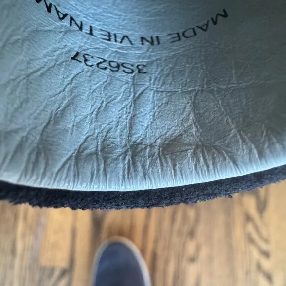 Prada Sport slip-on navy suede sneakers