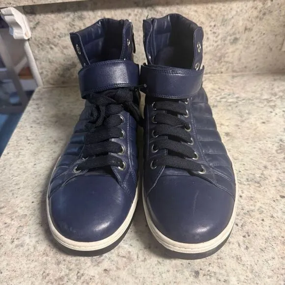 Prada Sport leather high top sneakers