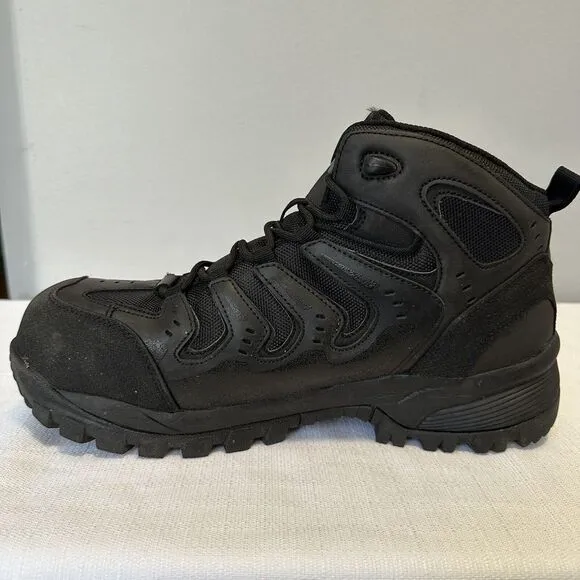 Propet Boots Mens 11 US Black Sentry 6&quot; Electrical Composite Toe Work Safety
