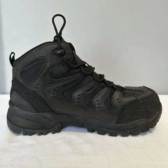 Propet Boots Mens 11 US Black Sentry 6&quot; Electrical Composite Toe Work Safety