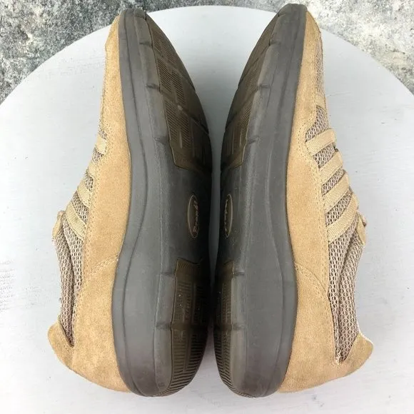 Propet Men's Size 9 Shadow Warm Taupe/Taupe Brown Lace-Up Sneakers Shoes M3213