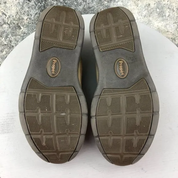 Propet Men's Size 9 Shadow Warm Taupe/Taupe Brown Lace-Up Sneakers Shoes M3213