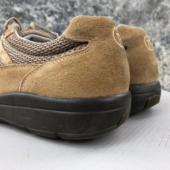 Propet Men's Size 9 Shadow Warm Taupe/Taupe Brown Lace-Up Sneakers Shoes M3213