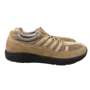 Propet Men's Size 9 Shadow Warm Taupe/Taupe Brown Lace-Up Sneakers Shoes M3213