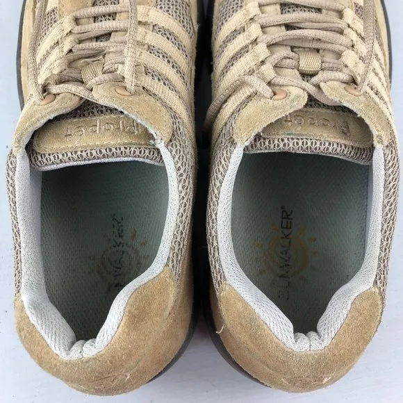Propet Men's Size 9 Shadow Warm Taupe/Taupe Brown Lace-Up Sneakers Shoes M3213