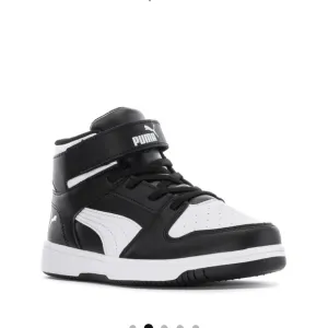 Puma Black and White High-Top Sneakers