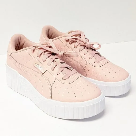 Puma Cali Wedge Platform Sneakers, Light Pink, Women's 8.5