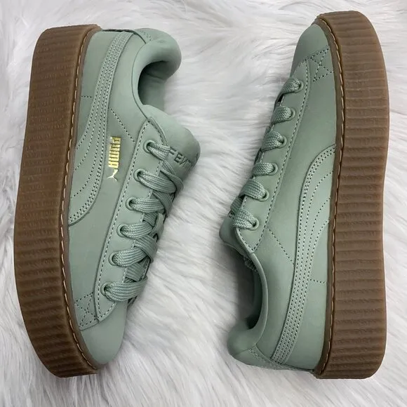 Puma Fenty x  Creeper Phatty Green Womens Shoes 399865-02 NEW Multi Sz