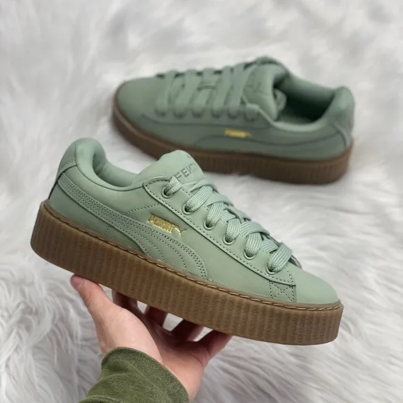 Puma Fenty x  Creeper Phatty Green Womens Shoes 399865-02 NEW Multi Sz