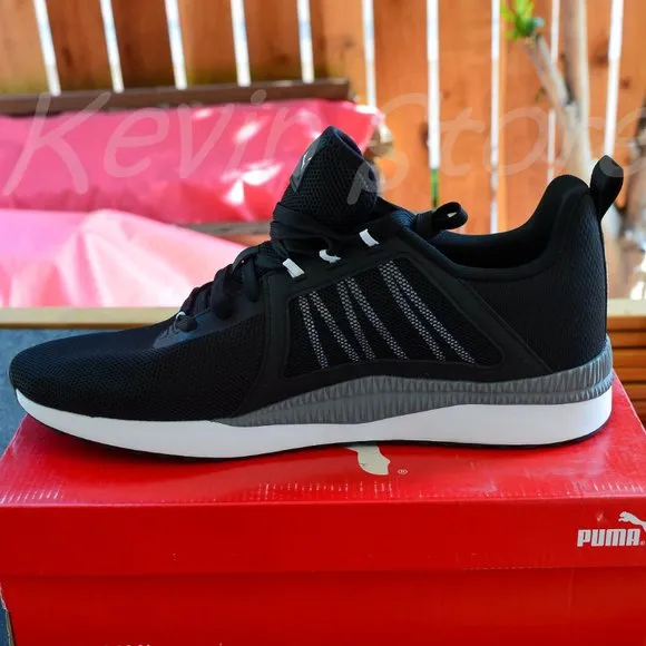 PUMA Mens Pacer Net Cage Trainers Sneakers Running Shoes Black