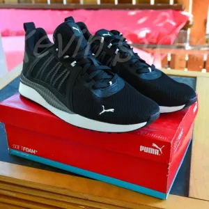 PUMA Mens Pacer Net Cage Trainers Sneakers Running Shoes Black