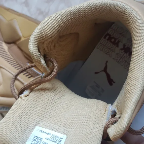 Puma RS-X  High-Top Sneakers in Tan and  Brown Youth Size 5.5