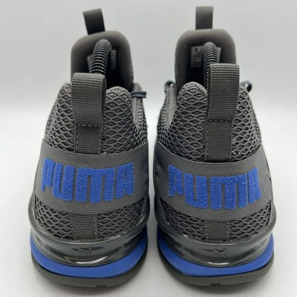 PUMA Shoes Mens Size 11 Axelion Mesh Sneakers Gray‎ Blue Athletic Running