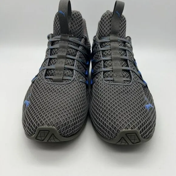PUMA Shoes Mens Size 11 Axelion Mesh Sneakers Gray‎ Blue Athletic Running